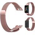 Браслет Milanese Fine Mash 2 до Huawei Band 6 / Honor Band 6, Rose Gold