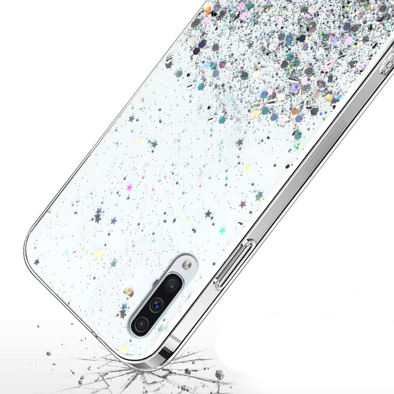 Чехол до Samsung Galaxy A50/A50S/A30S, Glittery, прозрачный