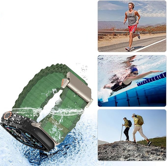 Нейлоновий ремінець для Apple Watch 1/2/3/4/5/6/7/8/9/SE/Ultra/Ultra 2 42/44/45/49 мм