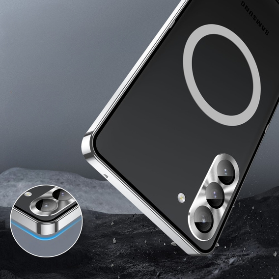 Захисний чохол для камери Samsung Galaxy S23, CamShield MagSafe, прозорий / сріблястий