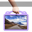 Дитячий чохол для планшета Samsung Galaxy Tab S10+ Plus, Cute Patterns, з підставкою, фіолетовий