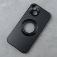 Чехол для iPhone 14, Dual Glass, для Magsafe, чёрный