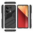 Чехол для Xiaomi Redmi Note 13 Pro 4G / Xiaomi Redmi Note 14S / Xiaomi Poco M6 Pro 4G, Military kickstand, чёрный