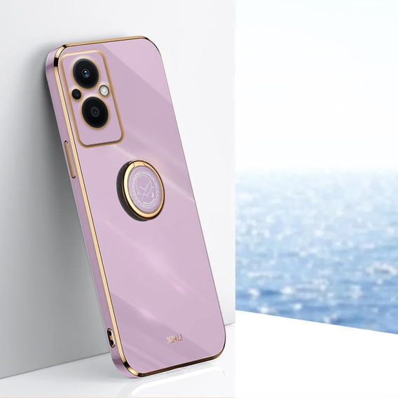 Чехол до Oppo Reno7 Lite, Electro Ring, фиолетовый