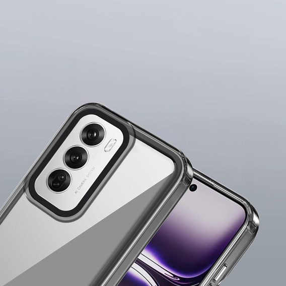 Чoхол до Oppo A80, Fusion Hybrid, прозорий / чорний
