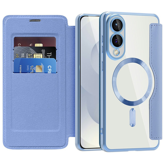 Чохол-книжка для Samsung Galaxy S25 Edge, RFID Wallet MagSafe CamShield, м'яти