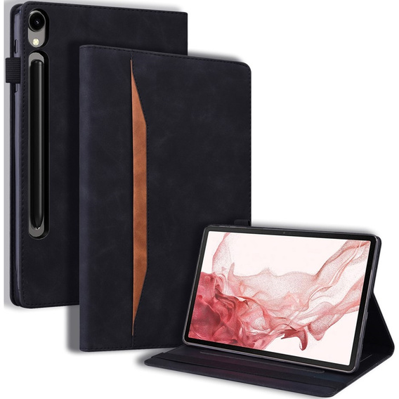 Чехол для Samsung Galaxy Tab S10 FE+ Plus, Classic, с местом для стилуса, чёрный