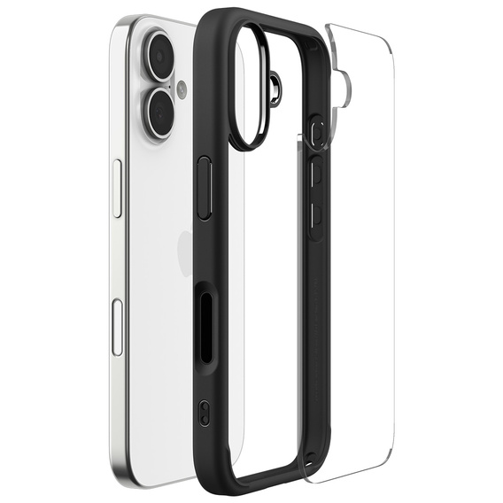 Ультрагібридний чохол Spigen для iPhone 17, матовий чорний