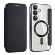 Чохол-книжка для Samsung Galaxy S24 FE, RFID Wallet MagSafe CamShield, чорний