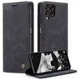 Чехол CASEME для Samsung Galaxy M33 5G, Leather Wallet Case, чёрный
