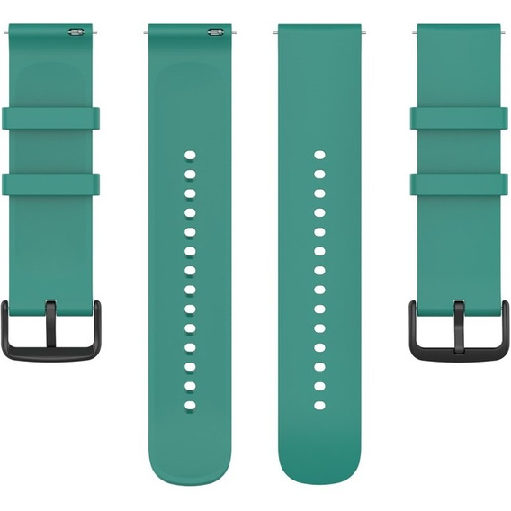 Силиконовый ремешок 20mm, Pine Green/Black Buckle