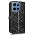 Чохол-фліп для Motorola Moto G86 5G, Wallet Rhombus, чорний