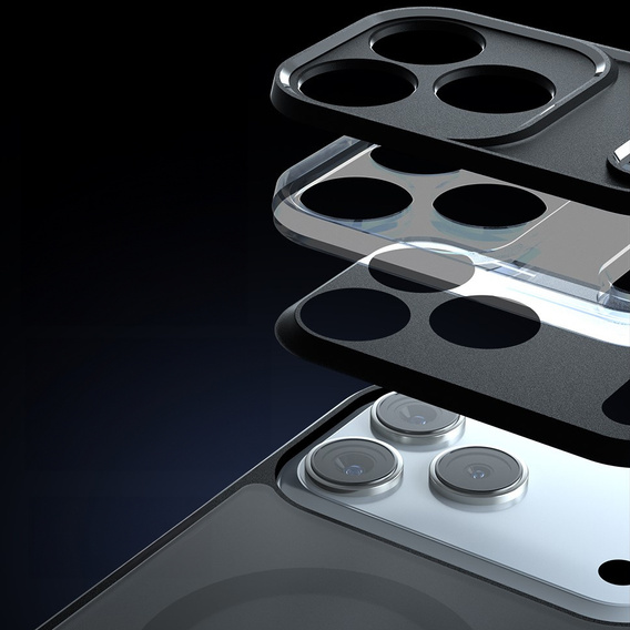 Матовый чехол для iPhone 17 Pro Max, для Magsafe, матовый черный