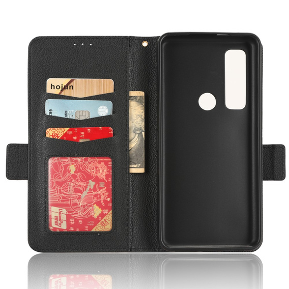 Откидной чехол для Cat S75 5G, Wallet Litchi Magnet, чёрный