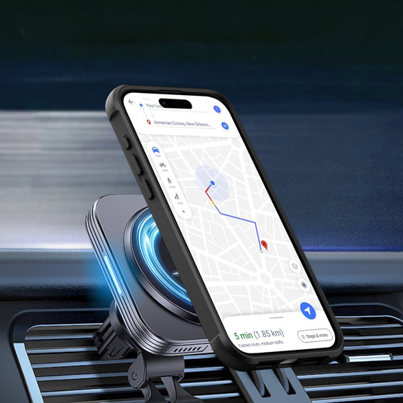 Магнітний чохол Magsafe для iPhone 15 Pro Max, чорний