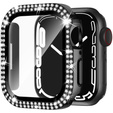 2в1 чехол и защитное стекло для часов Apple Watch 4/5/6/SE 44mm, Black