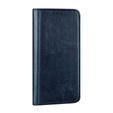 Чохол для Samsung Galaxy A54 5G, Leather Book Case, темно-синій + скло 9H