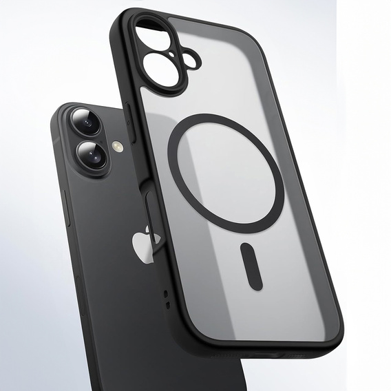 Матовый чехол для iPhone 17, для Magsafe, матовый черный