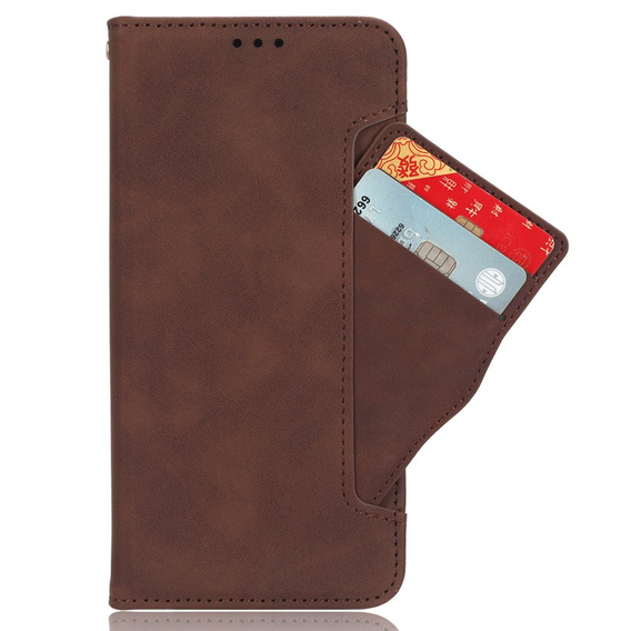 Футляр з клапаном для Samsung Galaxy S23 FE, Card Slot, коричневий