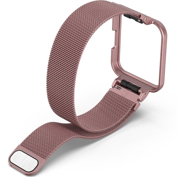 Металический браслет с чехлом для часов Xiaomi Redmi Watch 2 Lite, Rose Pink