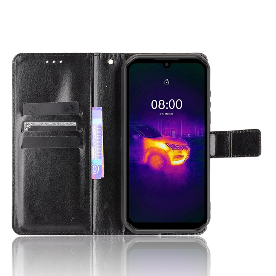 Футляр з клапаном для uleFone Armor 11 5G/Armor 11T 5G, Crazy Horse Wallet, чорний