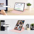 Чехол клавиатура для Samsung Galaxy Tab S10 Lite / S10 FE / S9 FE, Rotary 360° Leather, розовый