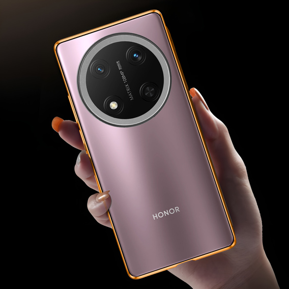 Чехол для Honor Magic 7 Lite, Magnetic Dual Glass, оранжевый