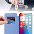 Откидной чехол для iPhone 16, RFID Wallet MagSafe CamShield, синий