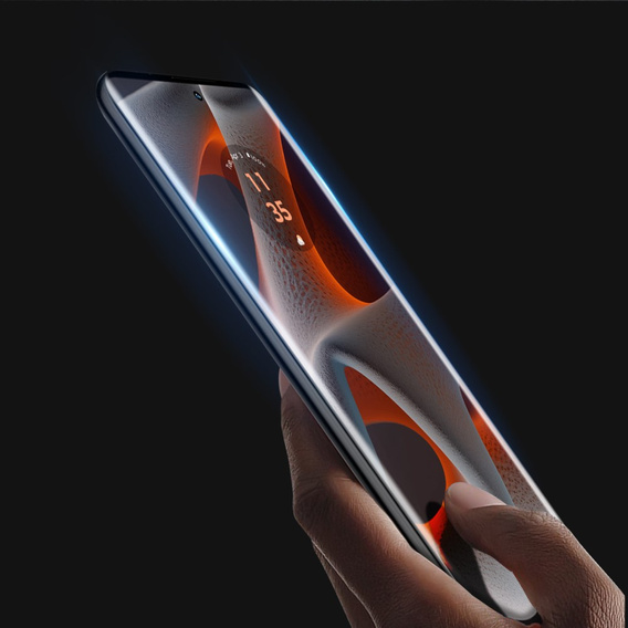 Загартоване скло для Motorola Edge 50 Pro 5G, Dux Ducis на весь екран, чорна рамка