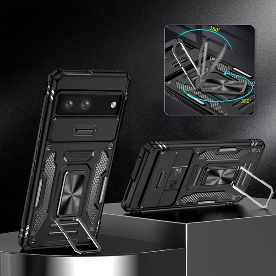 Чохол NOX Camera Slide Google Pixel 7a, CamShield Slide, чорний