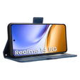 Футляр з клапаном для Realme 14 5G / Realme 14T 5G, Card Slot, темно-синій