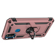 Броньований Чoхол до Samsung Galaxy M21, Nox Case Ring, рожевий rose gold