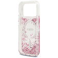 Чехол GUESS Resin Bottom Glitter MagSafe для iPhone 17 Pro