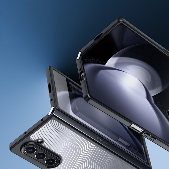 Чохол DuxDucis для Samsung Galaxy Z Fold6 5G, Aimo case, прозорий / чорний