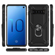 Броньований Чoхол до Samsung Galaxy S10+ Plus, Nox Case Ring, чорний