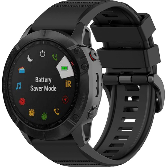 Силиконовый ремешок QuickFit для Garmin Fenix 26 мм, черный