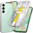 2x Загартоване скло для Samsung Galaxy S24 FE, захисне скло ERBORD 9H Easy App