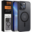 Чохол для iPhone 13 Pro, для MagSafe, ERBORD Matt Case, чорний + захисне скло