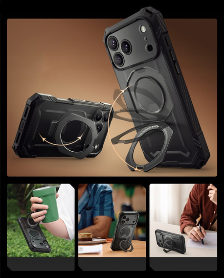 Чохол-сумка для iPhone 17 Pro Max, Unicorn Beetle Grip Pro Mag, чорний
