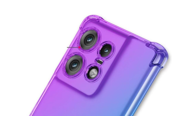 Чохол для Motorola Edge 50 Pro, Gradient Dropproof, Фіолетовий / синій