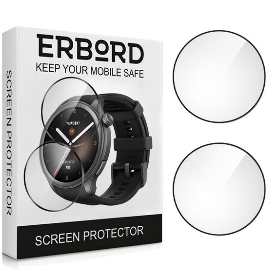 2x Гібридне скло ERBORD для Amazfit Balance