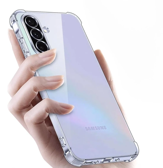 Чохол для Samsung Galaxy A36, Erbord Dropproof, прозорий + скло
