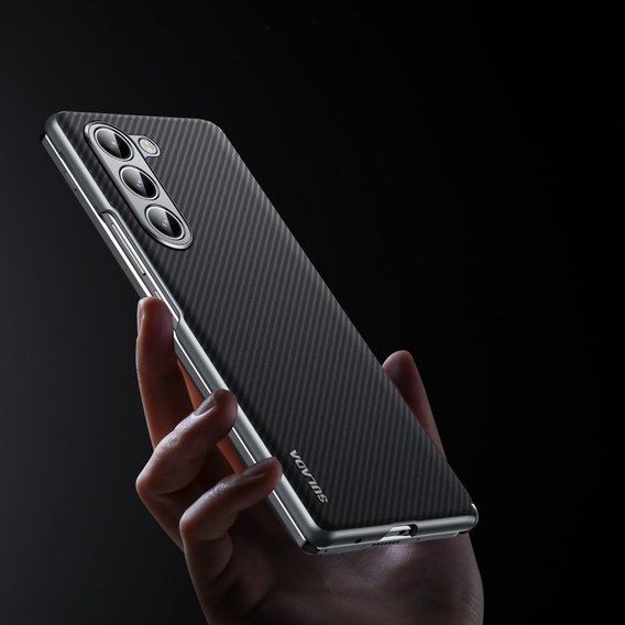 Чехол SULADA Carbon Fiber для MagSafe для Samsung Galaxy Z Fold6 5G, черный
