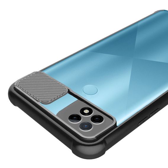 Чeхол Tech-Protect CamShield до Realme C21, Clear/Black