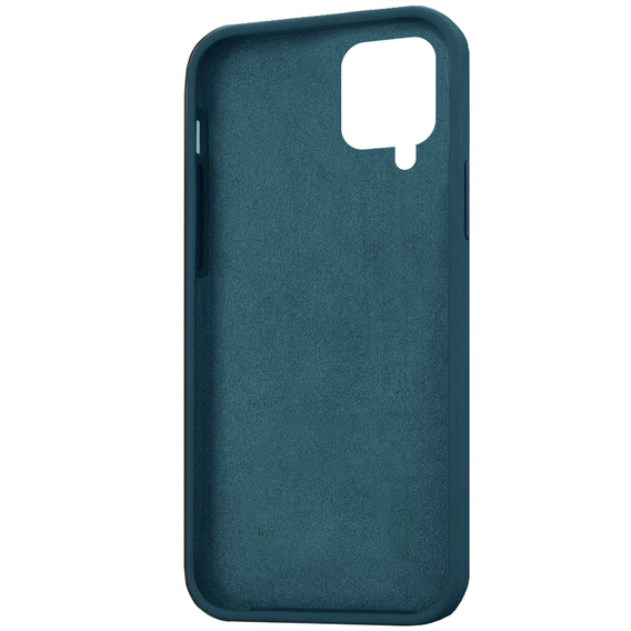 Чехол до Samsung Galaxy A12 / M12 / A12 2021, Silicone Lite, тёмно-зелёный