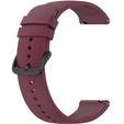 Силиконовый ремешок 20mm, Wine Red/Black Buckle