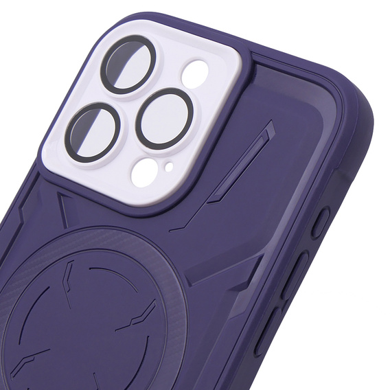 Чохол для iPhone 15 Pro, ERBORD Armor Mag, фіолетовий