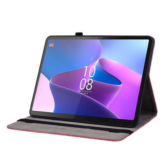 Чохол-накладка для Lenovo Tab P12, flower, червоний