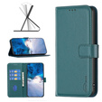 Чохол-книжка для Samsung Galaxy S23 FE, BINFEN Wallet, зелений + скло 9H