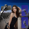 Селфі-палка Blavec Selfie Stick Aluminium Fusion P07 з MagSafe, світлодіодним підсвічуванням і пультом дистанційного керування
